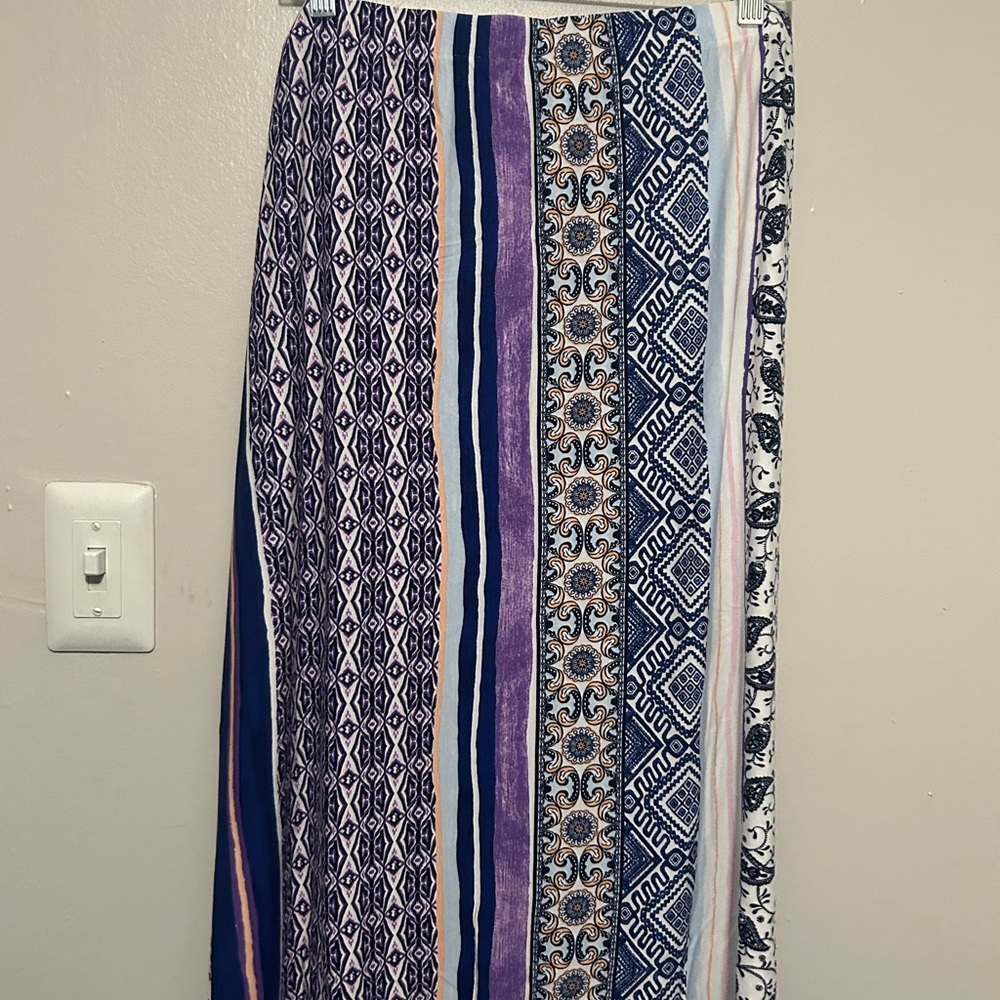 Chico's Blue Maxi Skirt for Casual Resort Wear